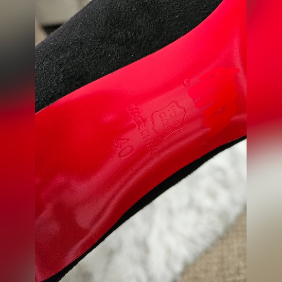 NWB Black Suede Stilettos - Picture 2 of 4